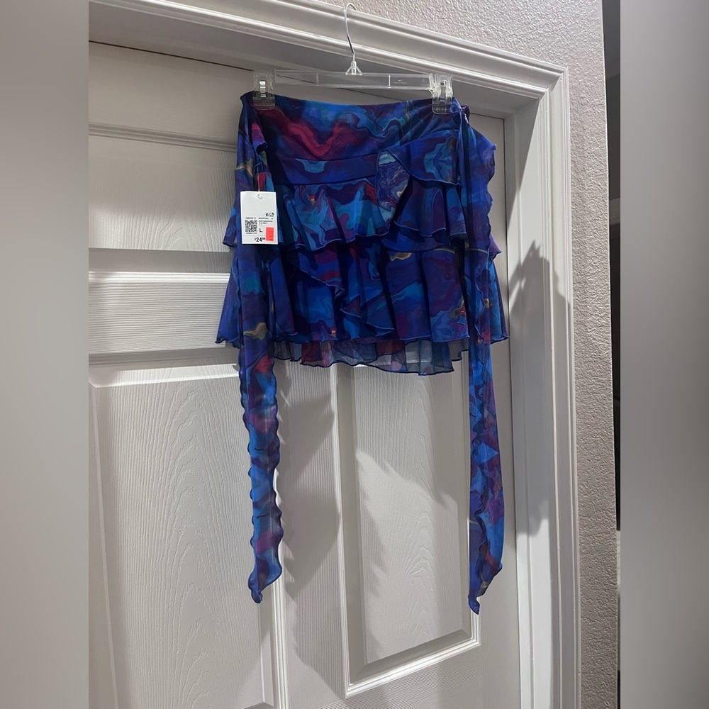 FOREVER 21 - Blue/Multi Mini Skirt